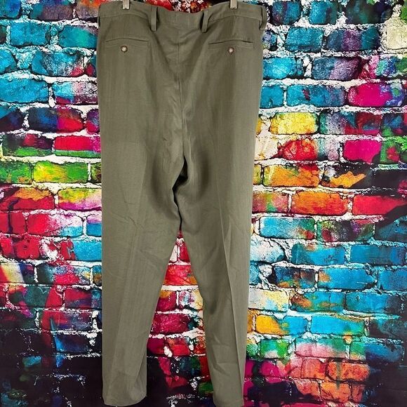Tommy Bahama Pleated Silk Pants Men's Size 38x30 Green - Picture 2 of 7